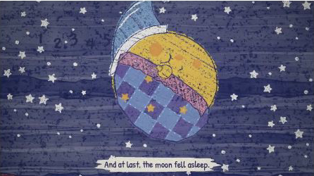 Original frame from The Moon Can’t Sleep. Credit: LemoLab.
